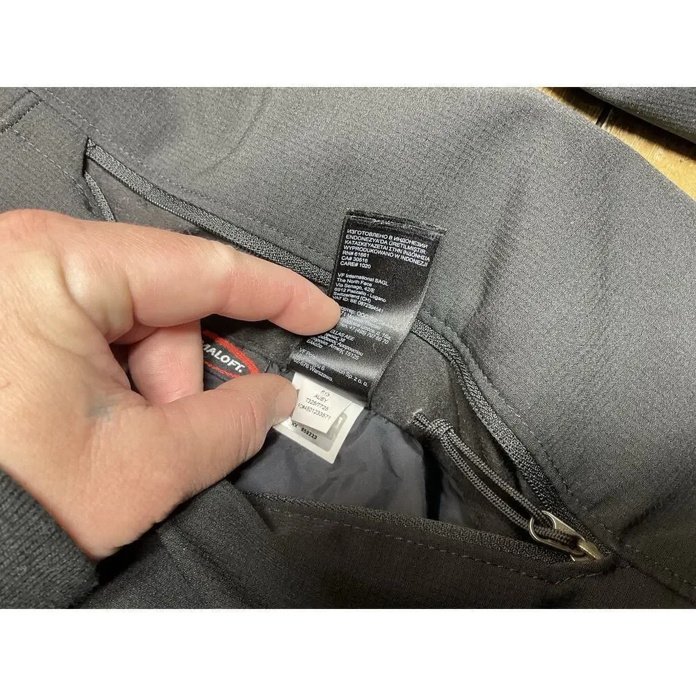 The North Face Jacket Mens Small Black Hooded Insulated PrimaLoft Softshell
